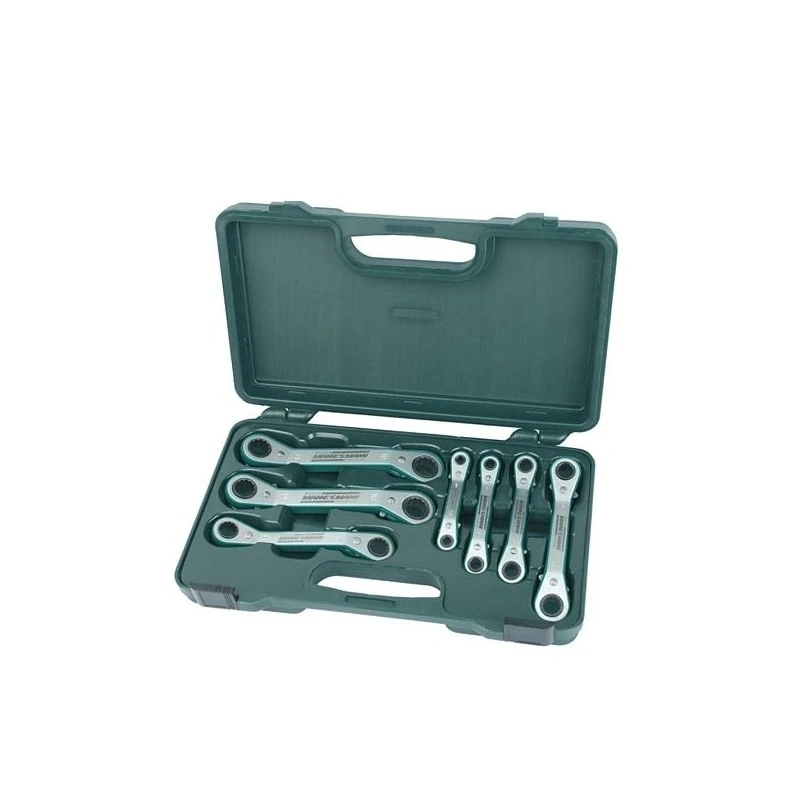 Комплект тресчоти ключове тип лула Mannesmann, 7 части, 6-19мм